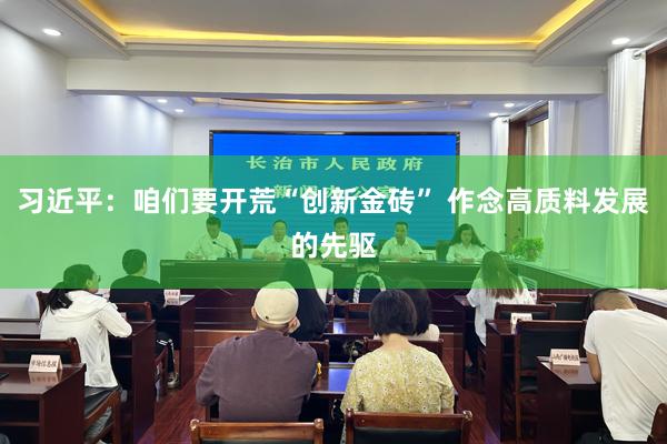 习近平：咱们要开荒“创新金砖” 作念高质料发展的先驱