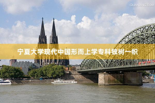 宁夏大学现代中国形而上学专科独树一帜