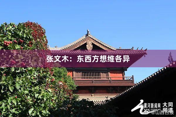 张文木：东西方想维各异