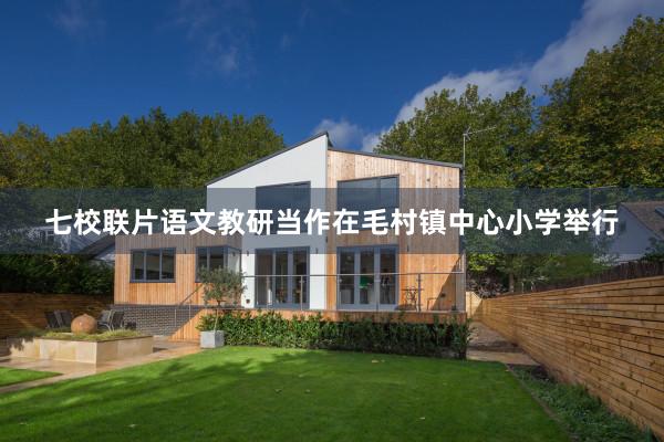 七校联片语文教研当作在毛村镇中心小学举行